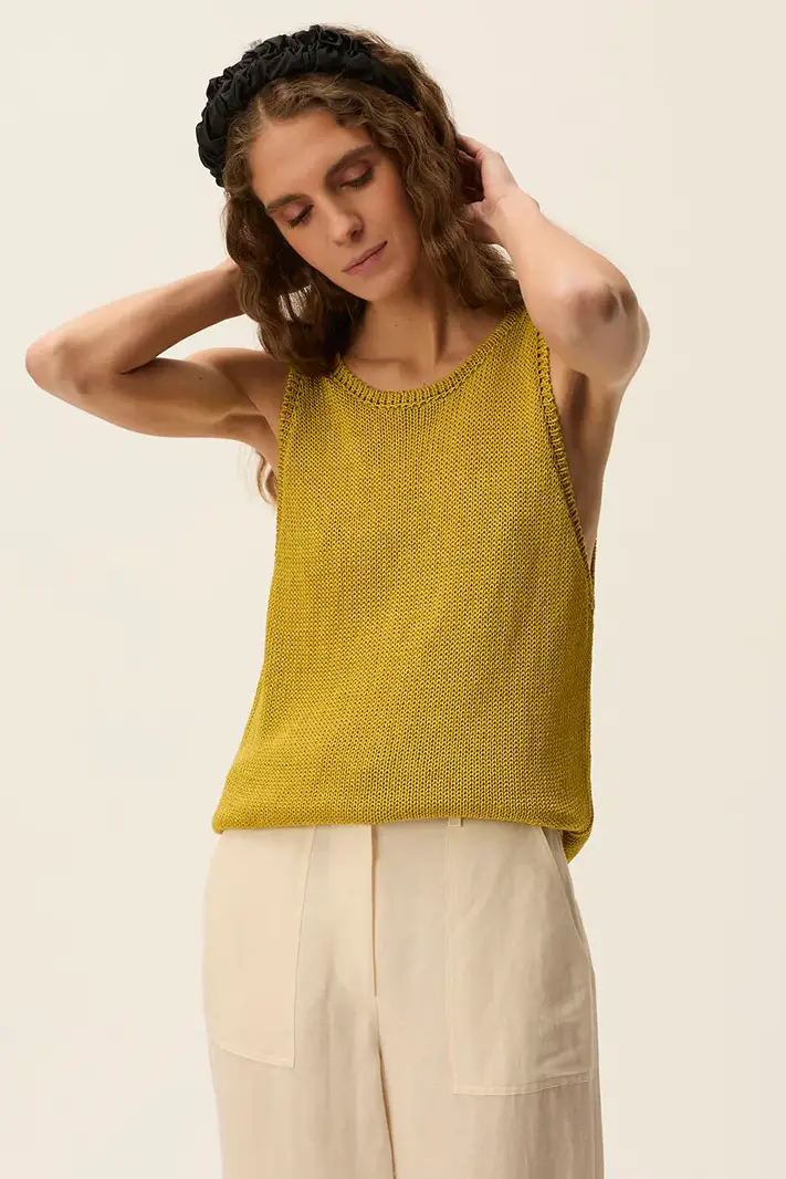 TOP CARLOTA CHARTREUSE