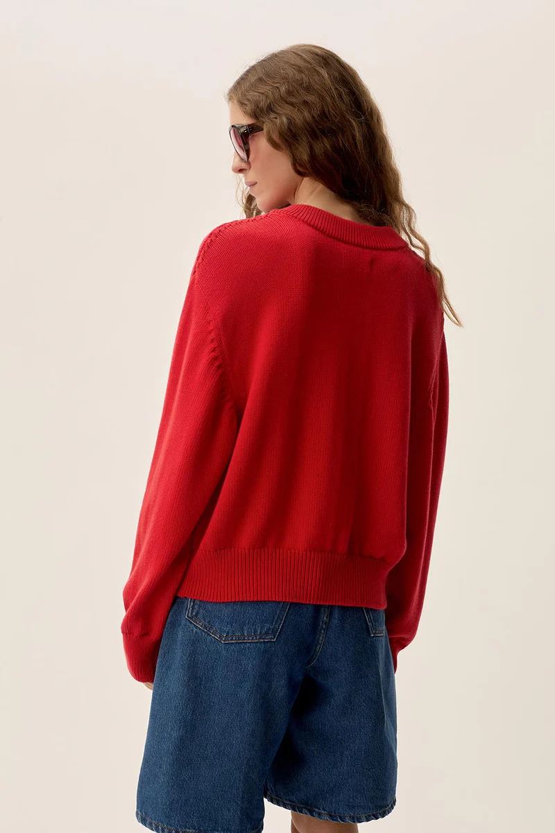 CARDIGAN ABALI TOMATE - Imagen 7