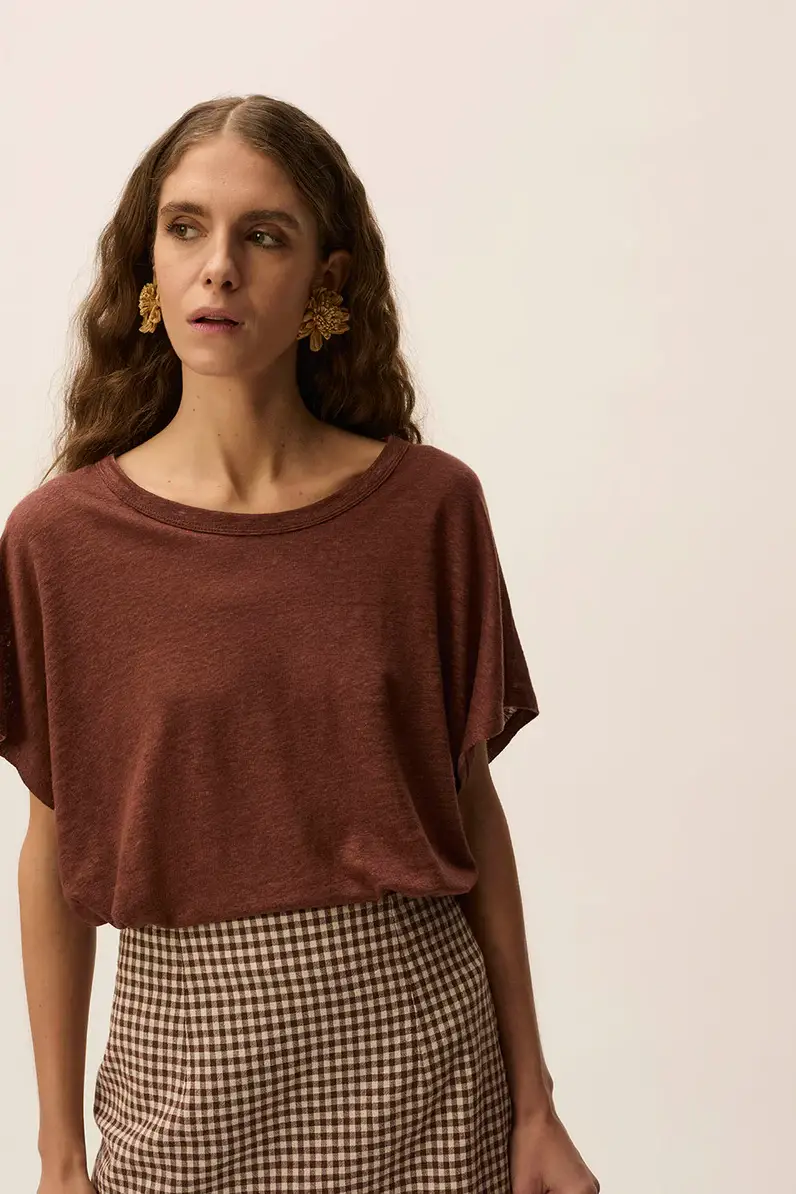 CAMISETA HANAMI CACAO