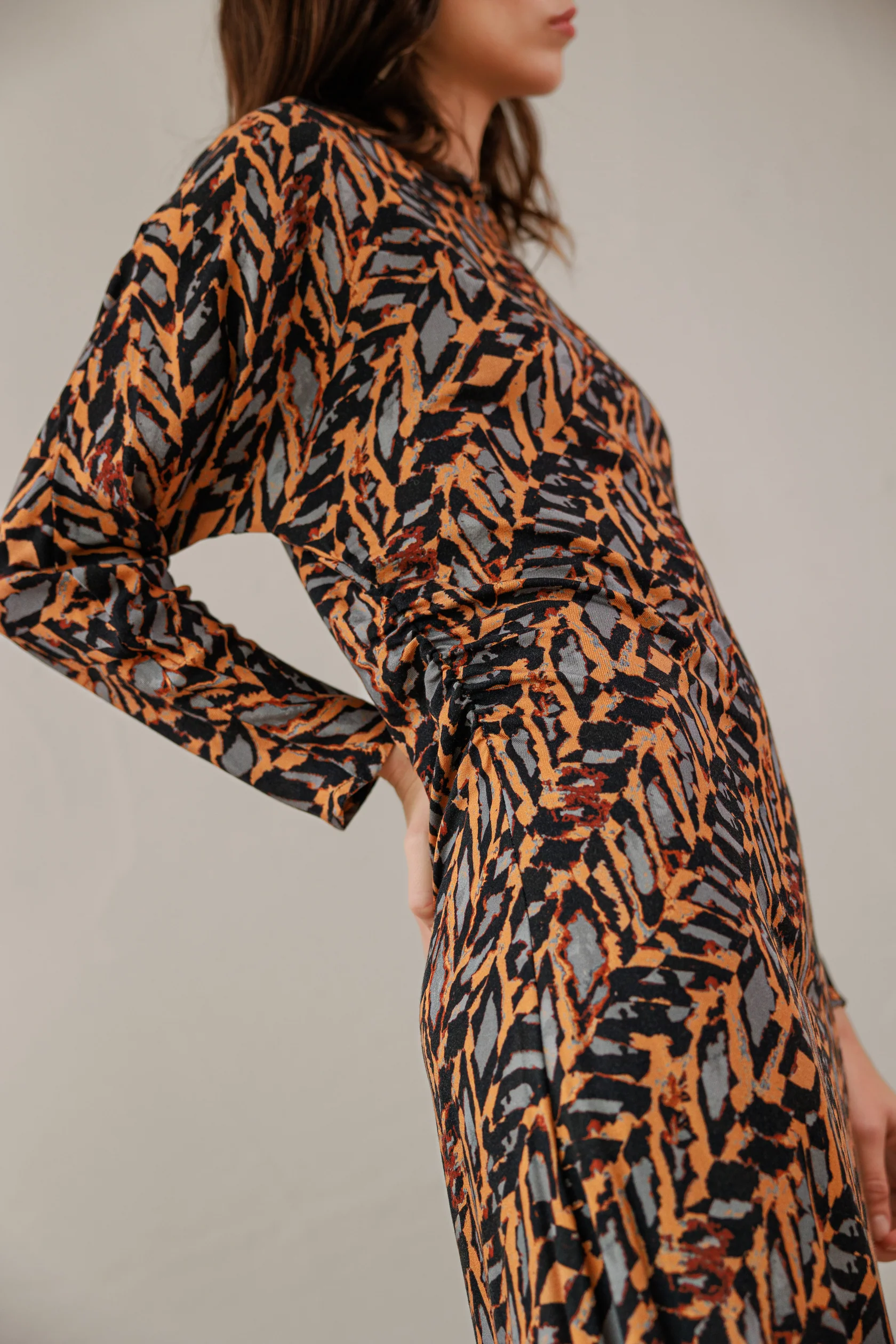 VESTIDO AMANDA LEOPARD - Imagen 2
