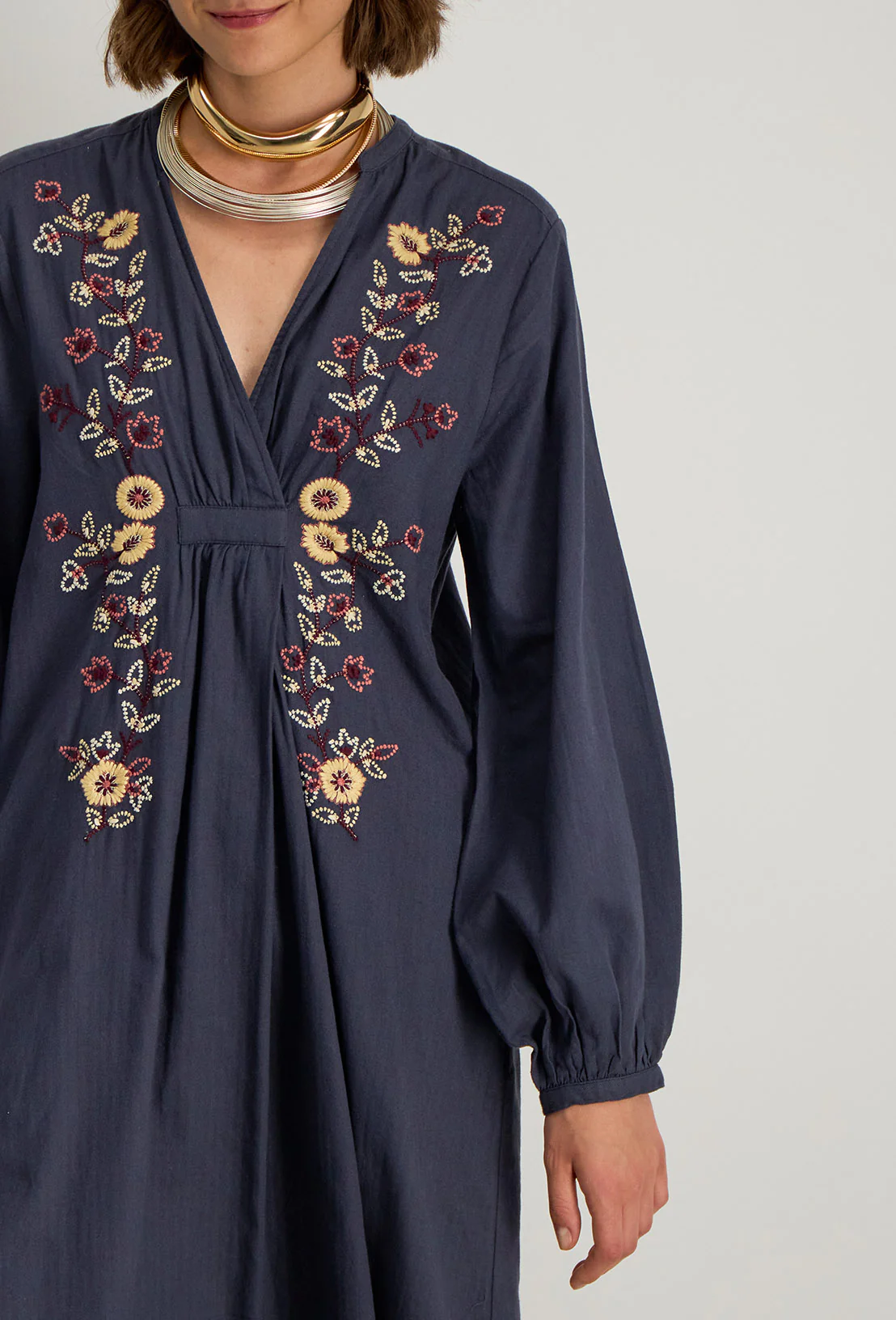RO029 VESTIDO MIDI KLEO DENIM - Imagen 2