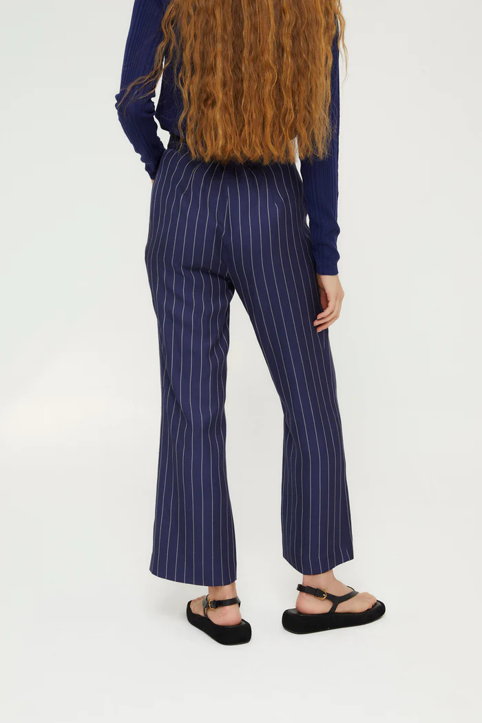 PANTALÓN OCHENTA CROP DIPLOMATICO AZUL - Imagen 6
