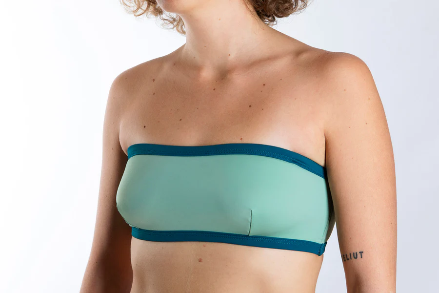 BIKINI TOP BANDEAU VERDE - Imagen 7