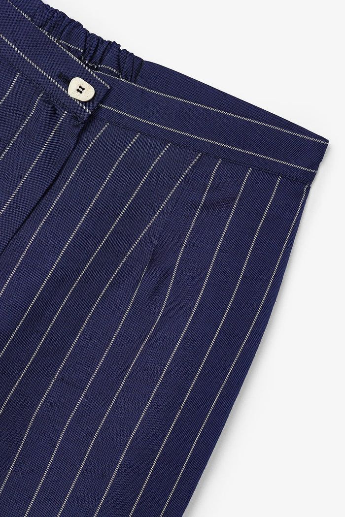 PANTALÓN OCHENTA CROP DIPLOMATICO AZUL - Imagen 7