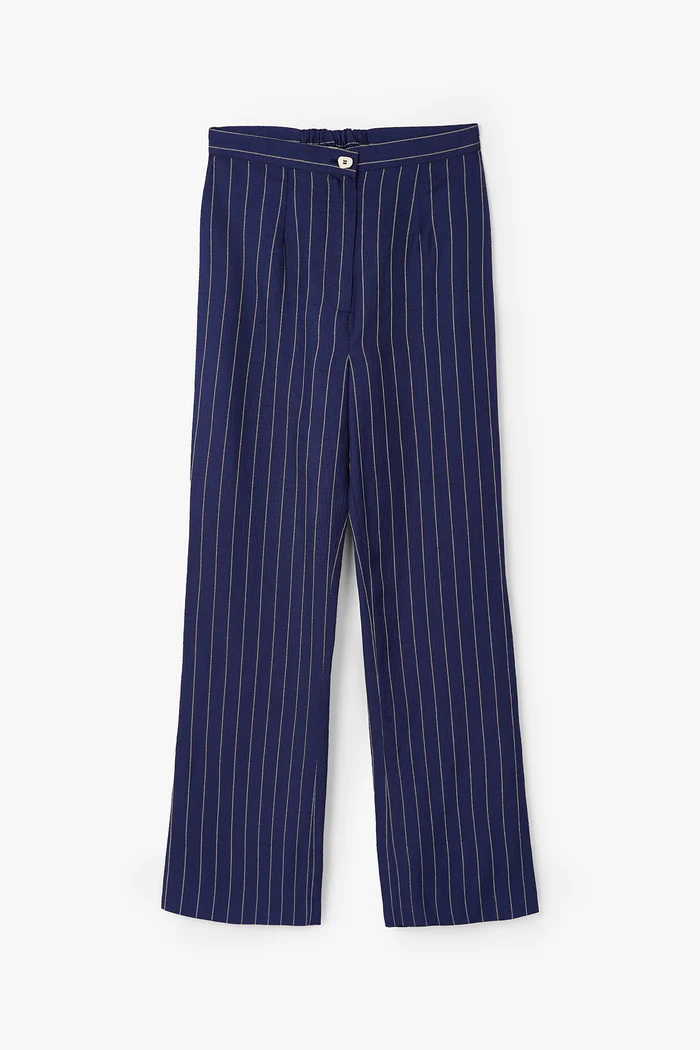 PANTALÓN OCHENTA CROP DIPLOMATICO AZUL - Imagen 8