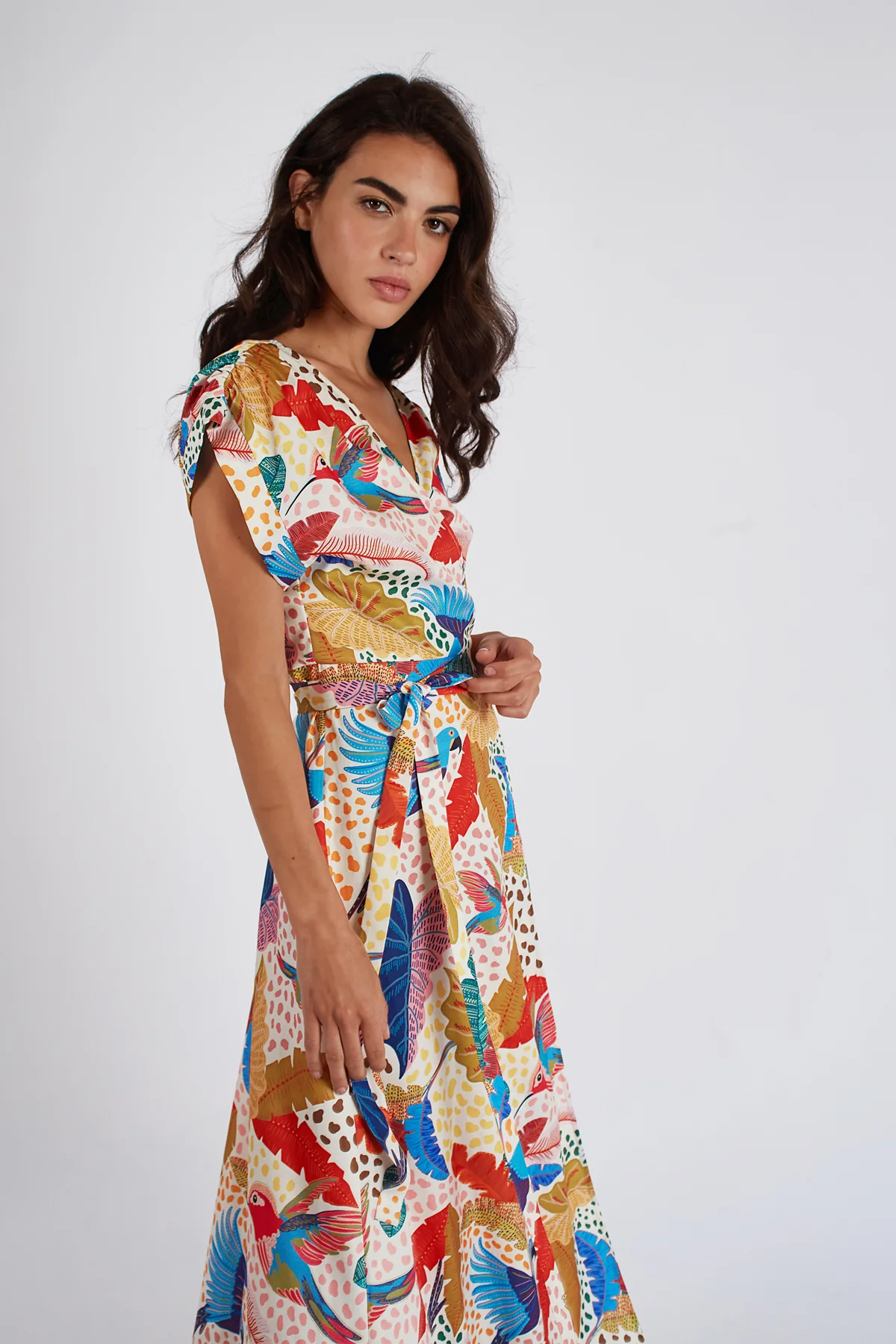 VESTIDO CLAUDE WRAP - Imagen 4