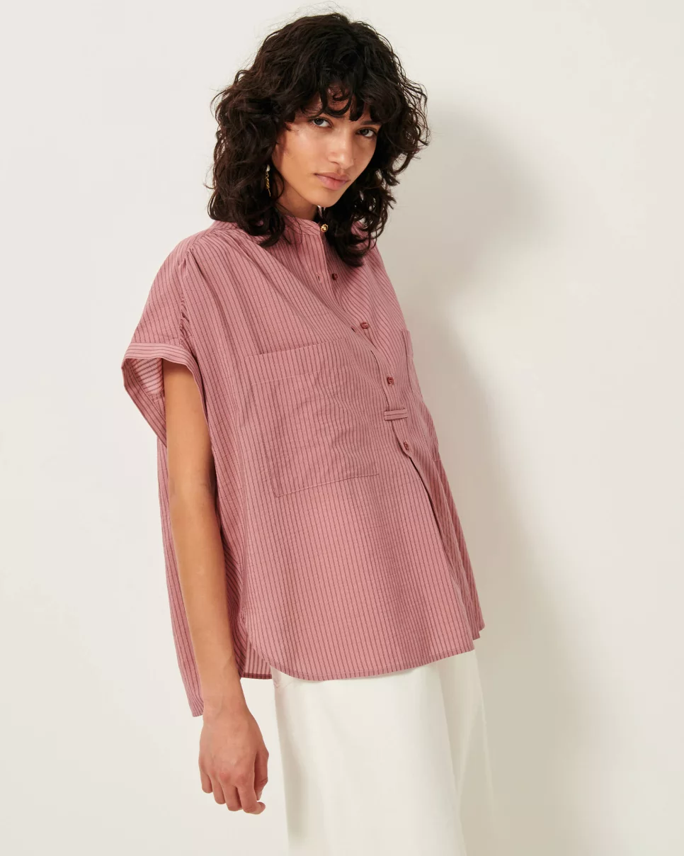 BLUSA CAMILLE BOIS DE ROSE - Imagen 4
