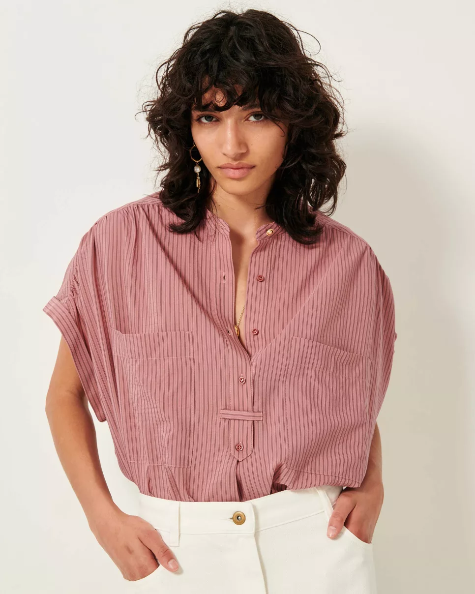 BLUSA CAMILLE BOIS DE ROSE - Imagen 6