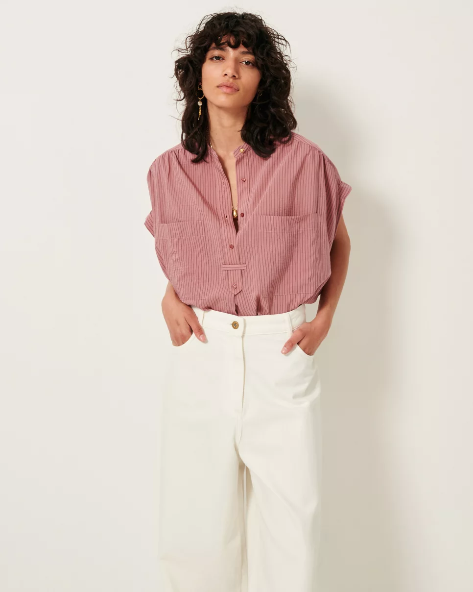 BLUSA CAMILLE BOIS DE ROSE - Imagen 7