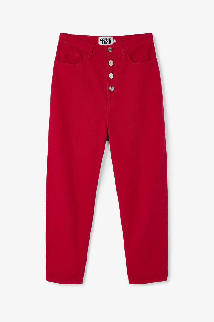 JEANS MALIBU SARGA ROJO - Imagen 3