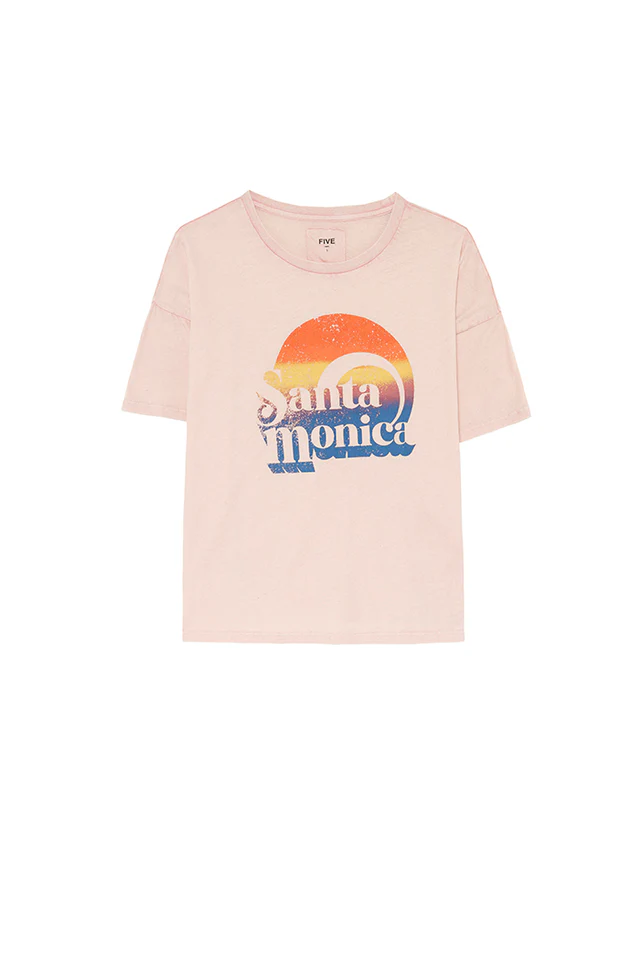 CAMISETA SANTA MÓNICA TSE2522 OLD PINK - Imagen 4