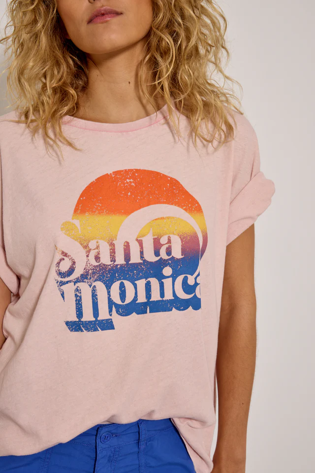 CAMISETA SANTA MÓNICA TSE2522 OLD PINK - Imagen 2