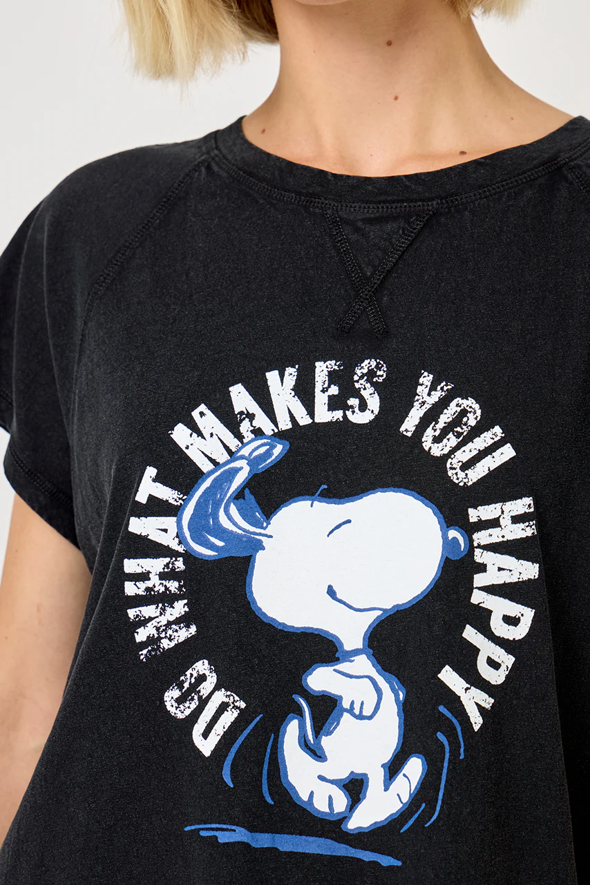 CAMISETA SNOOPY HAPPY GRIS TSH2519 - Imagen 3
