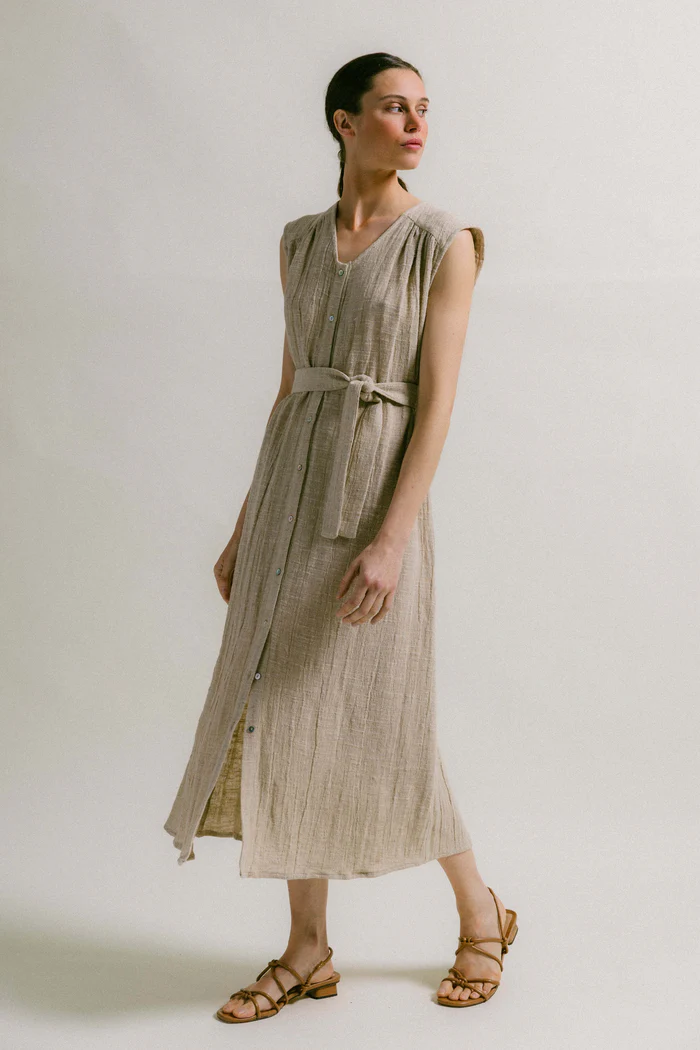 VESTIDO OLIMPIA LINO - Imagen 2