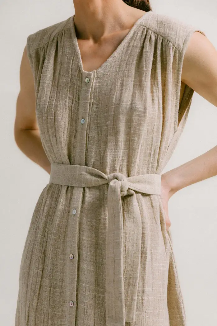 VESTIDO OLIMPIA LINO