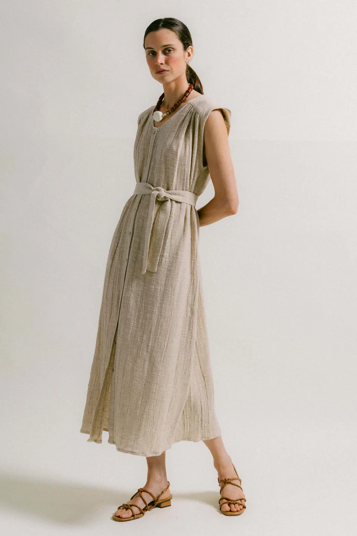 VESTIDO OLIMPIA LINO - Imagen 3