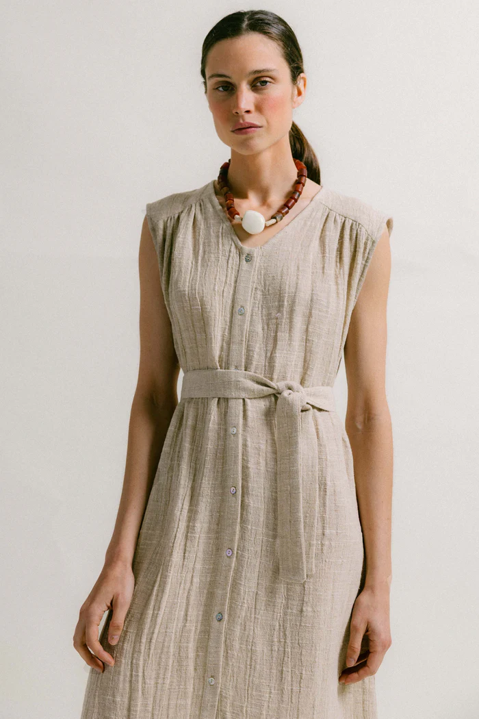 VESTIDO OLIMPIA LINO - Imagen 4