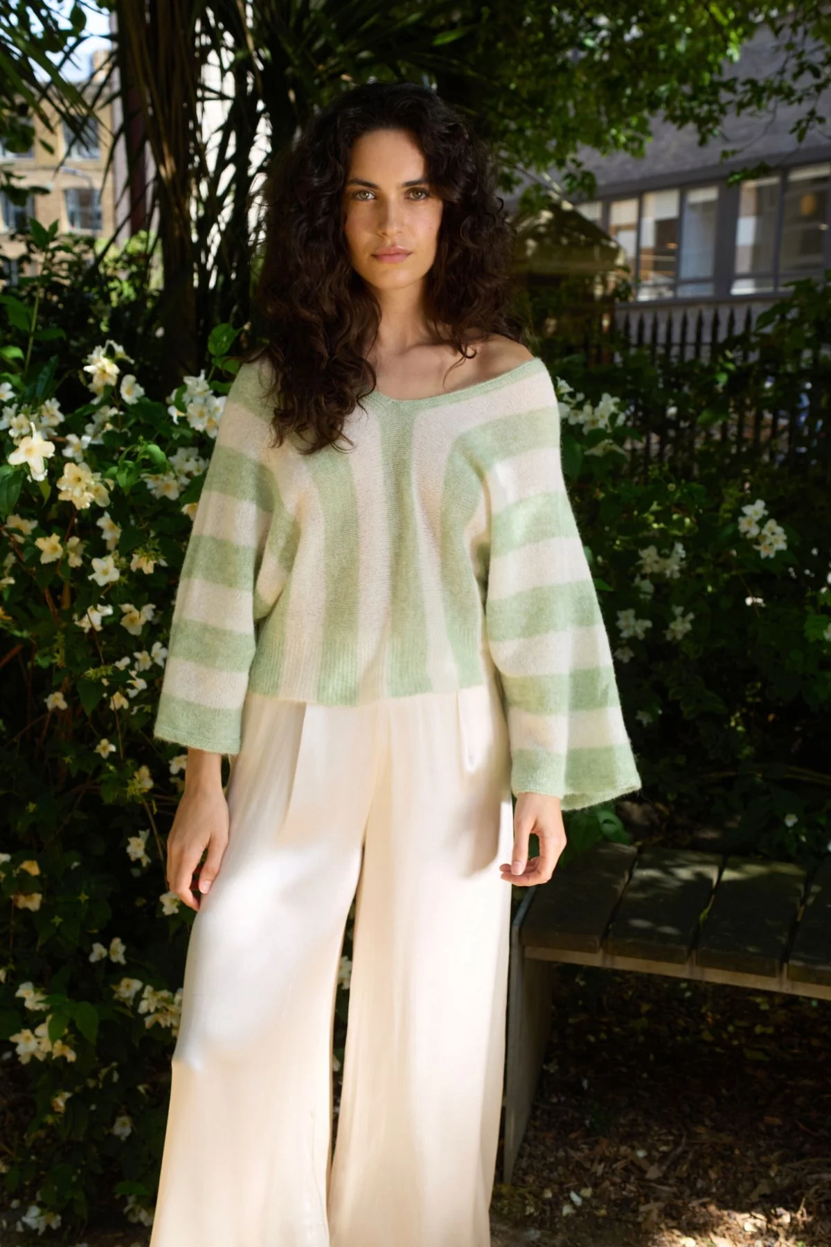 PANTALÓN EVIE CREMA - Imagen 5