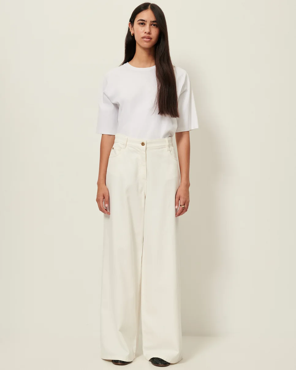 PANTALÓN DALT DENIM WHITE - Imagen 4