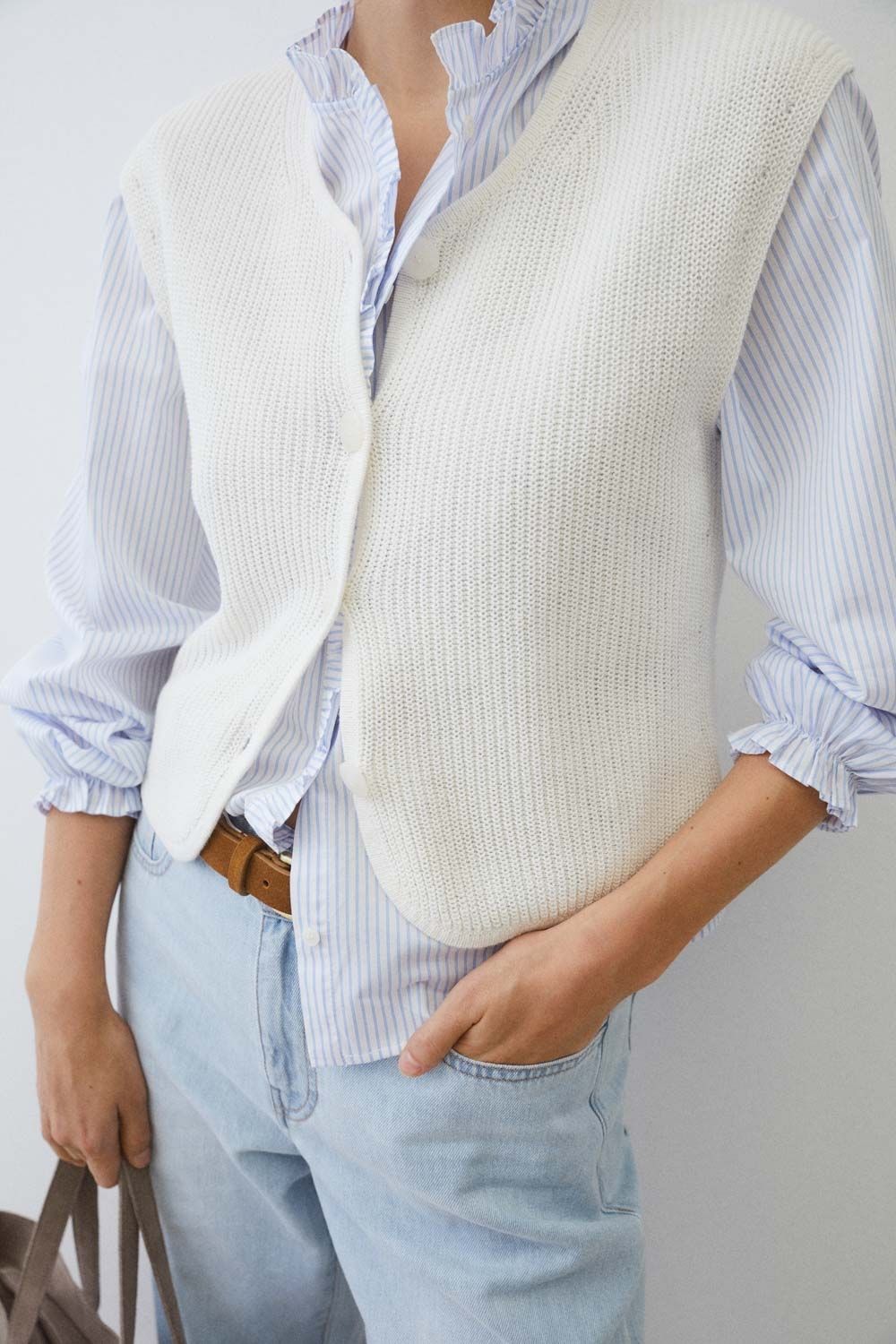 CAMISA AGUSTINE BLUE STRIPES - Imagen 2