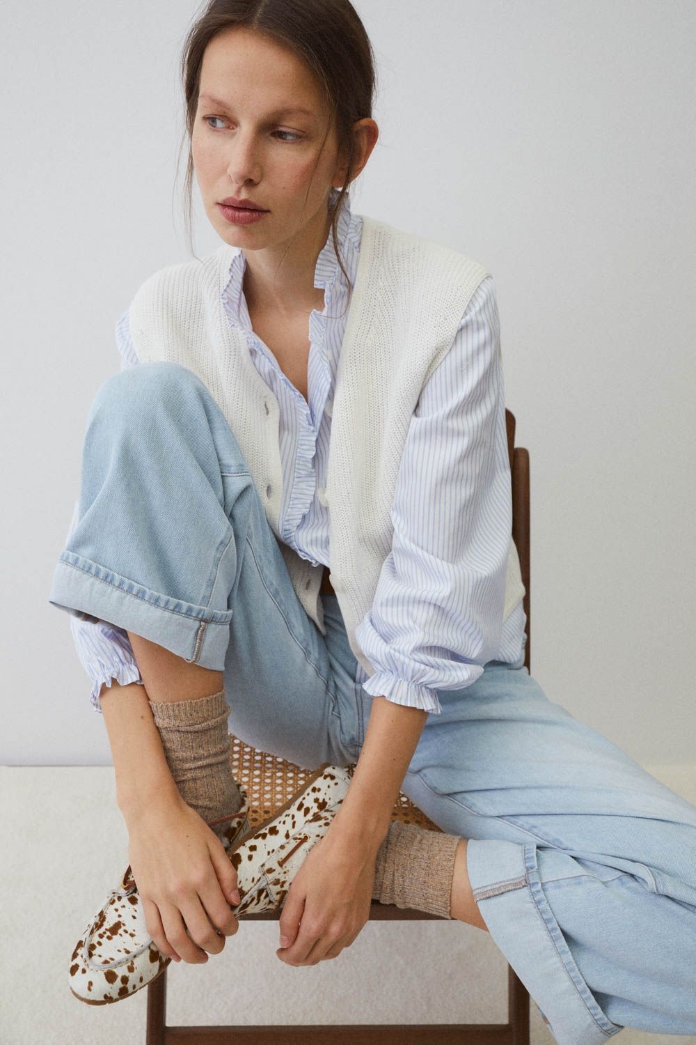 CAMISA AGUSTINE BLUE STRIPES - Imagen 4