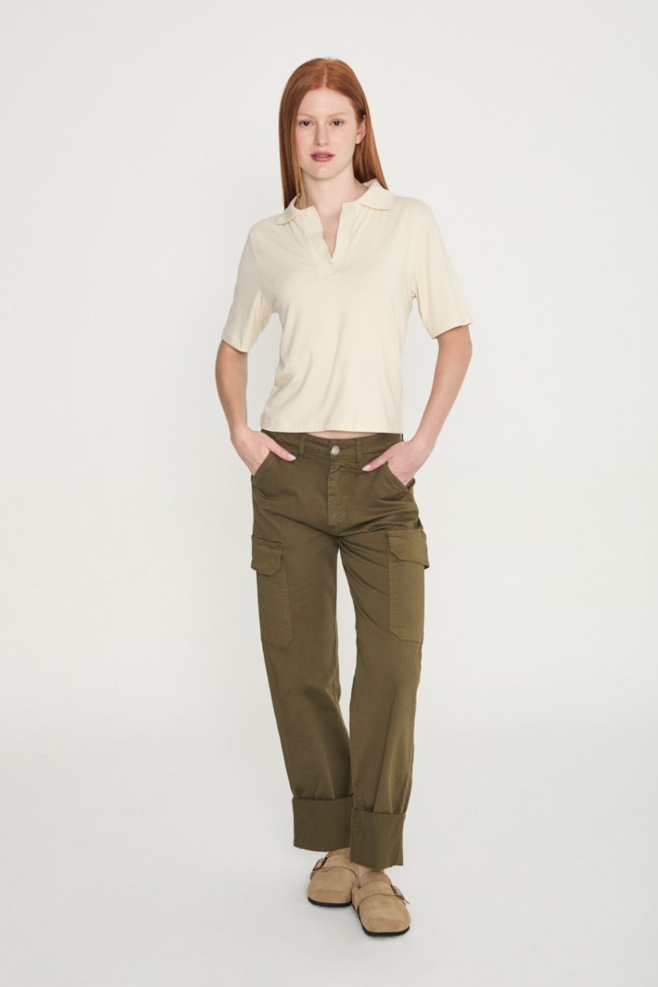 BRIGID PANTALÓN CARGO CAQUI